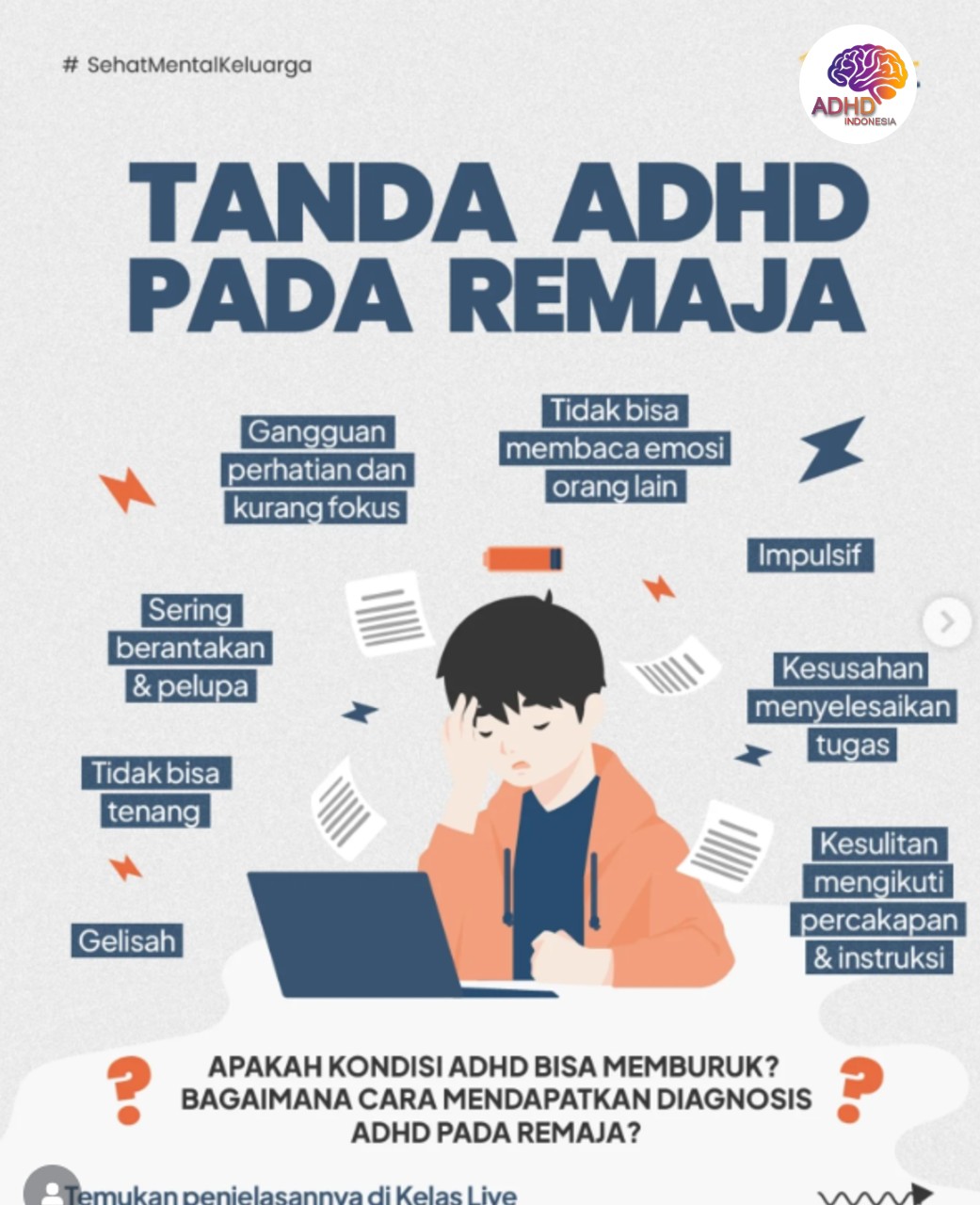 Screening ADHD Non-Diagnostik: Edukasi Awal bagi Orang Tua di Kabupaten Kediri