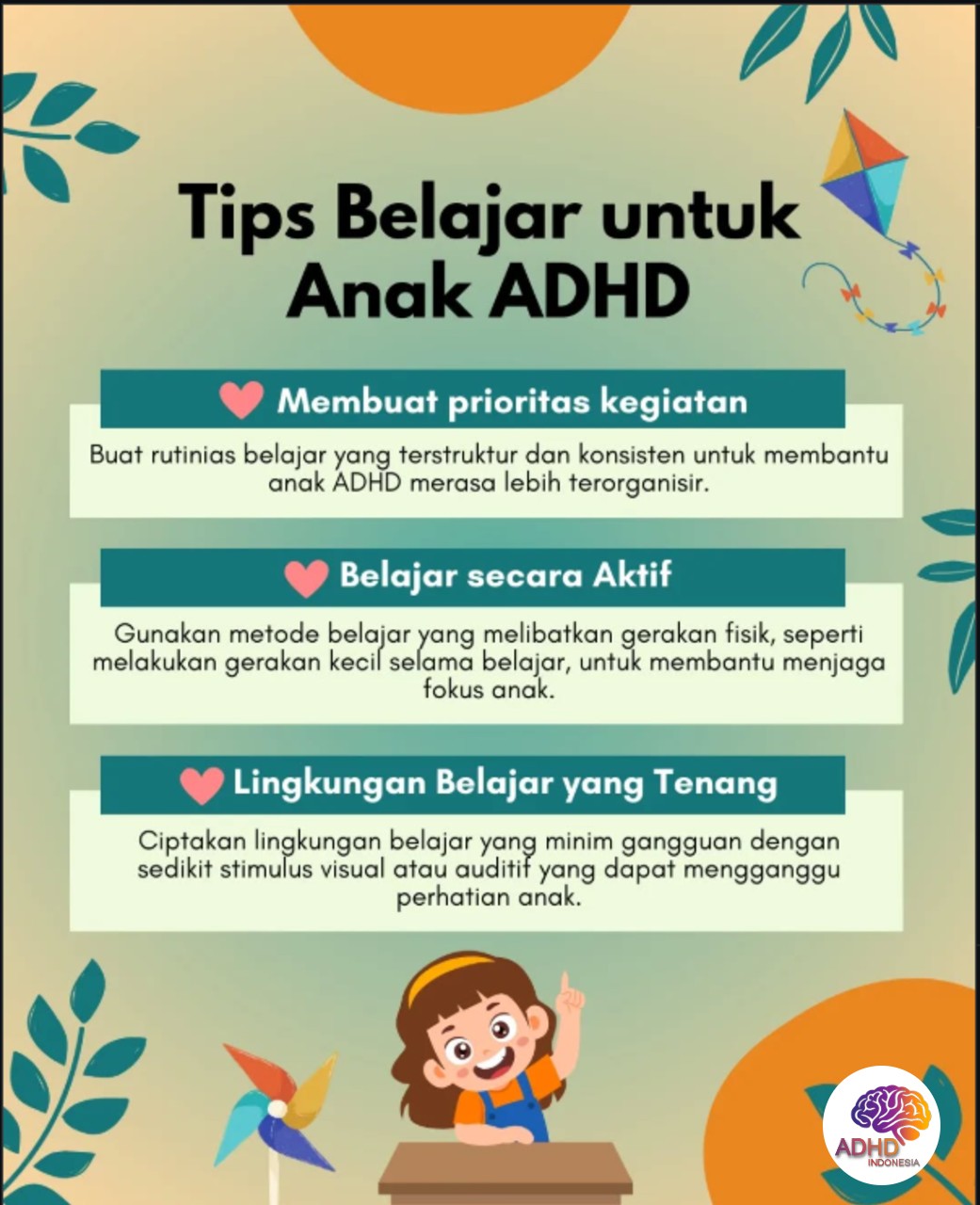 Strategi Belajar yang Cocok untuk Anak ADHD di Kabupaten Kediri